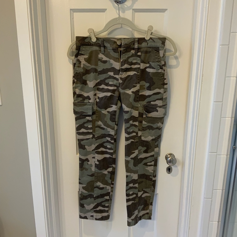 J. Crew petite vintage straight cargos in camouflage